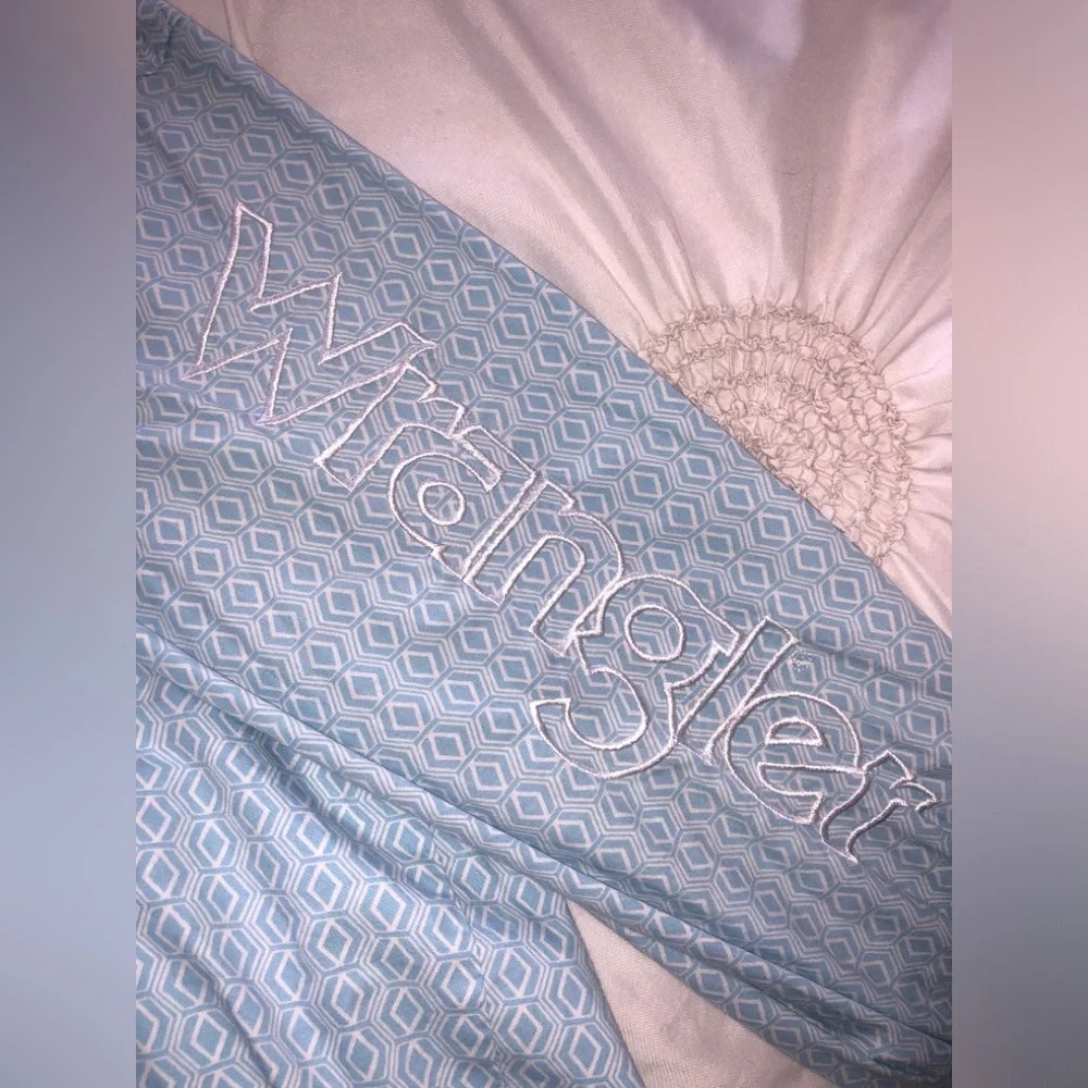 Wrangler Blue and White Geometric Pattern Shirt - Picture 4 of 5